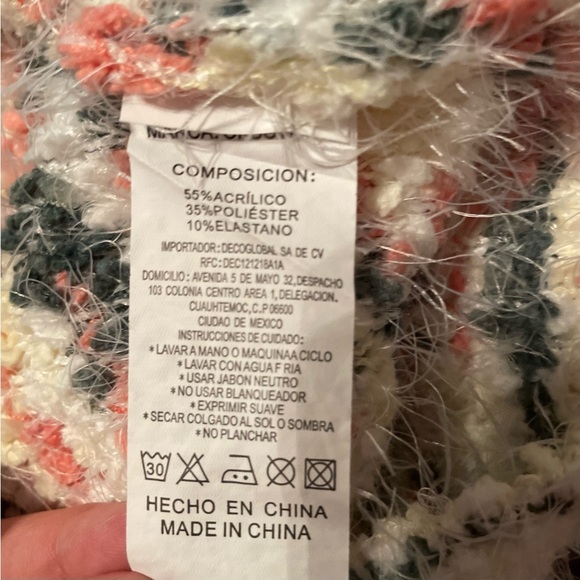 NWT Okboth Eyelash Sweater Multicolored Soft Crew Neck Sweater - Picture 8 of 8